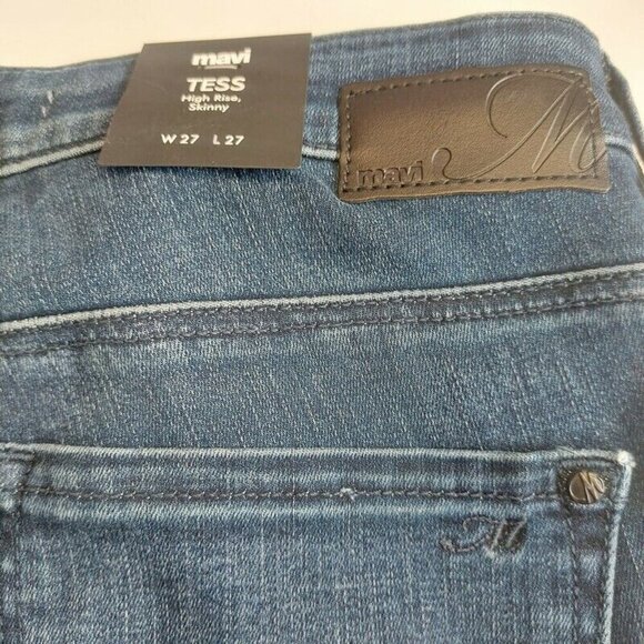 Mavi TESS High Rise Skinny Denim Jeans Womens 27 X 27 Pants Blue Sample - Picture 8 of 9